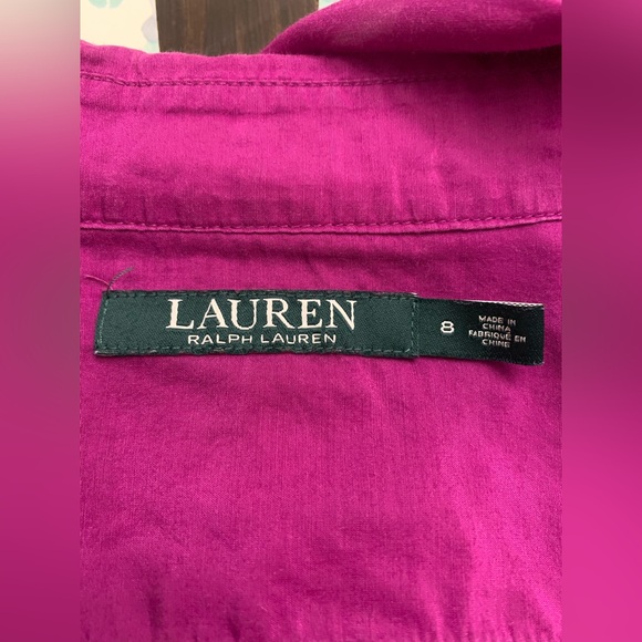 Ralph Lauren Magenta Button-Down Shirt - Picture 5 of 6